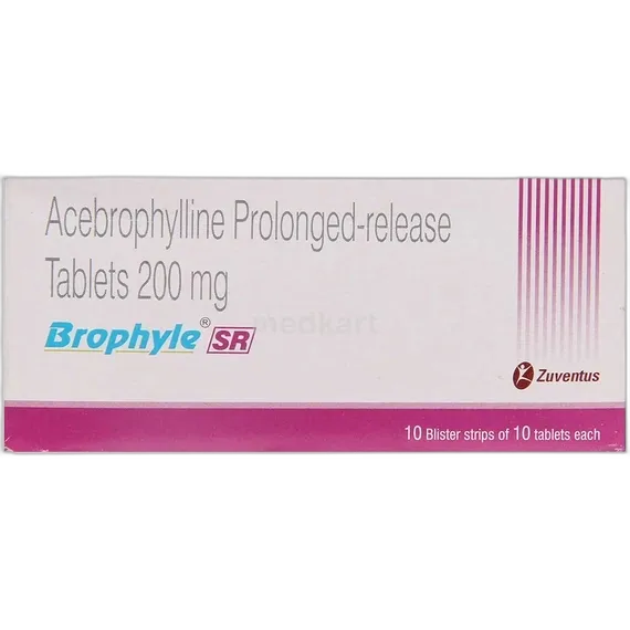 brophyle sr 200mg tablet 10's